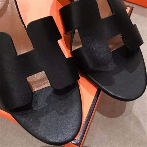 hermes sandals black women|hermes sandals with strap.